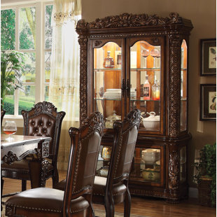 Go to store & view more images Astoria Grand Welles Lighted Curio Cabinet