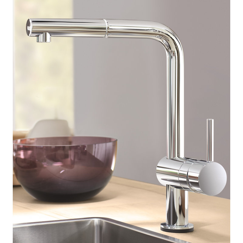 Grohe Minta Single Handle Kitchen Faucet With Side Spray And