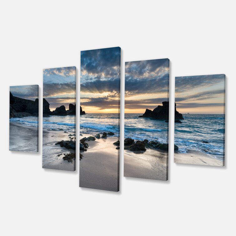 Beachcrest Home Beautiful Porthcothan Bay - 5 Piece Wrapped Canvas ...