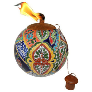 Ceramic Decorative Torches You Ll Love In 2019 Wayfair Mexican Clay Tabletop Torch