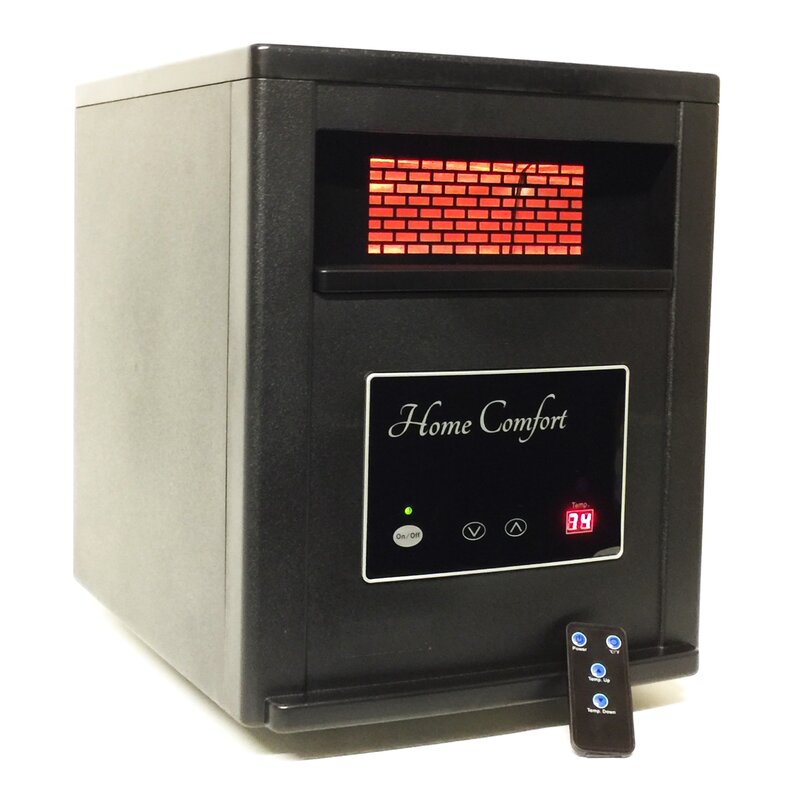 Lasko 1 500 Watt Low Profile Silent Room Heater With Digital Display White 5622 The Home Depot