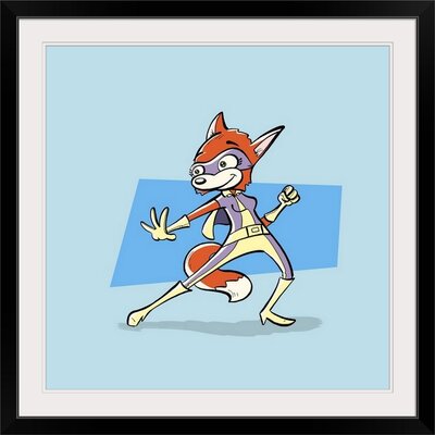 'Vixen - Superhero Animal Art' Graphic Art Print Great Big Canvas Format: Black Frame, Size: 32