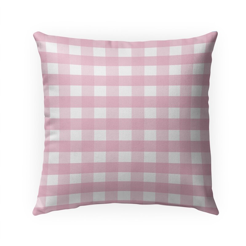 August Grove® Ginevra Gingham Indoor/Outdoor Throw Pillow | Wayfair
