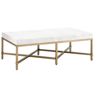 Go to store & view more images Huntsville Resin Top Rectangular Coffee Table by Everly Quinn