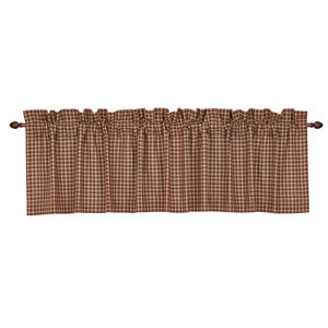 Medomak Plaid Curtain Valance