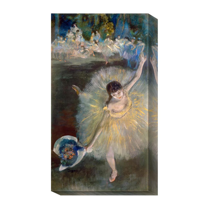 Global Gallery End Of The Arabesque By Edgar Degas Drawing Print
