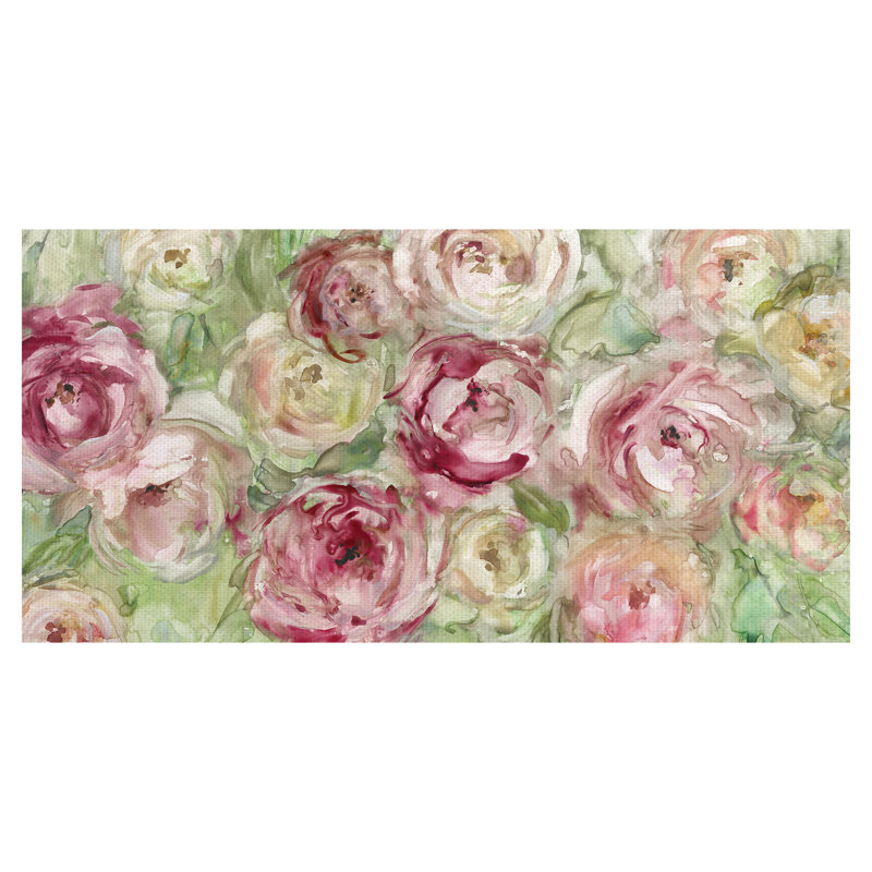 Ophelia Co Climbing Roses Acrylic Painting Print On Wrapped