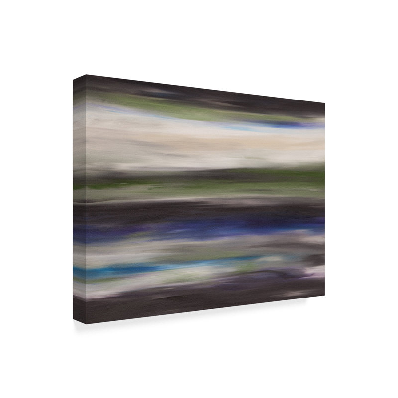 Trademark Art Sunrise Light Abstract Acrylic Painting Print On