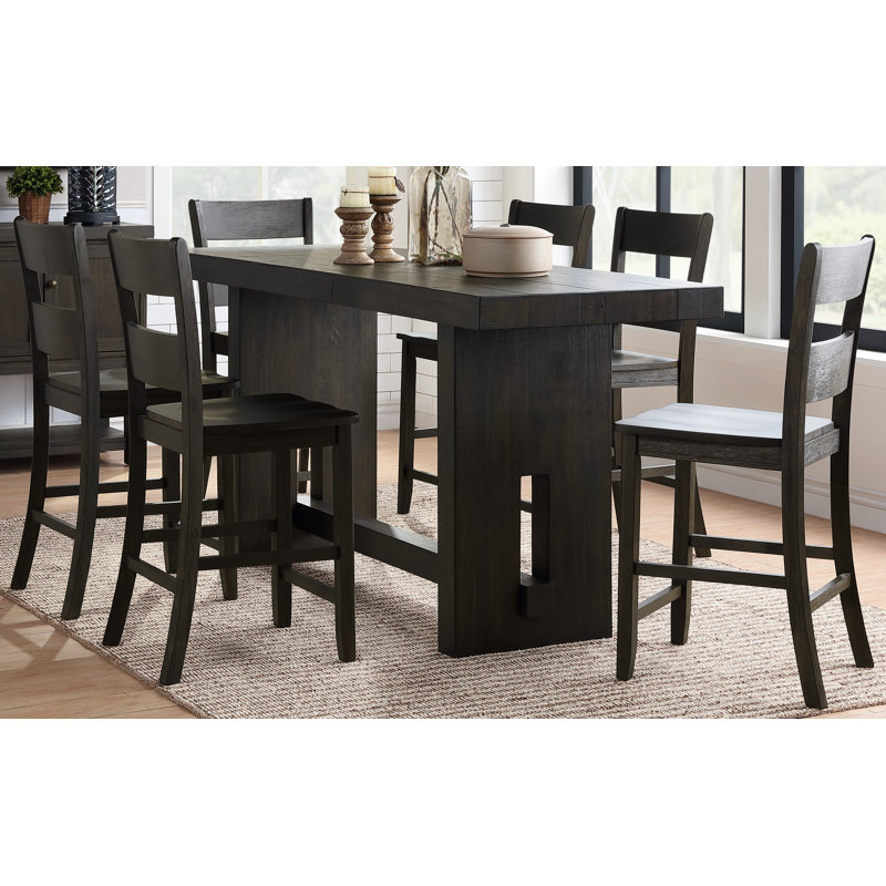 Winston Porter Glenarm 7 Piece Counter Height Dining Set | Wayfair