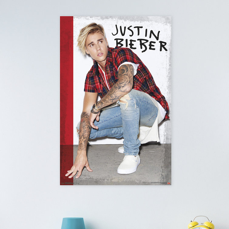 Justin Bieber - Flannel Paper Print 