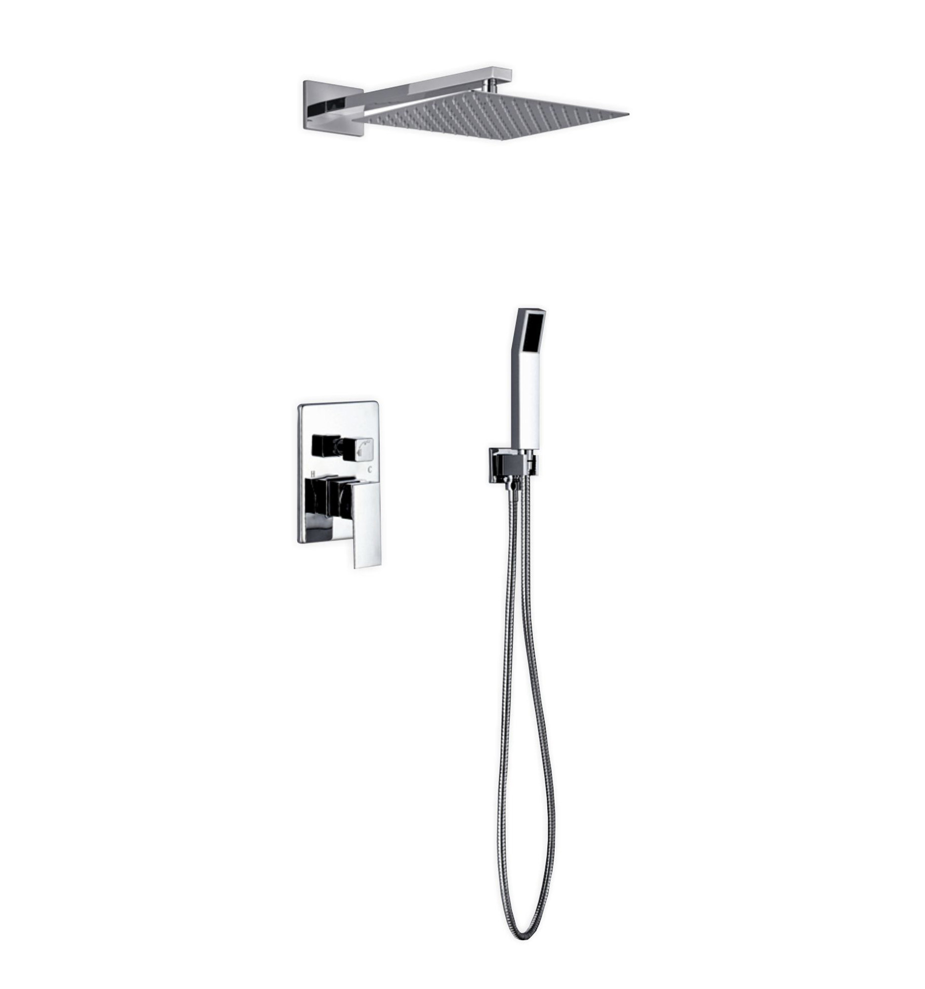 Rebrilliant Cahoon Complete Shower System With Rough In Valve Reviews Wayfair
