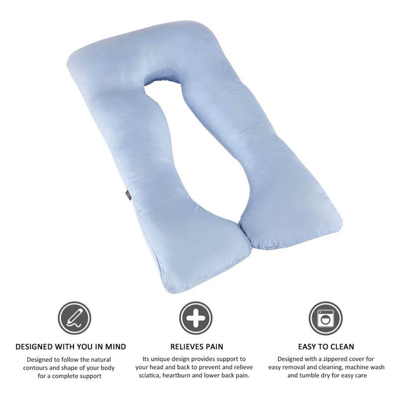 Alwyn Home Goodman U Shaped Plush Polyfill Body Pillow Reviews