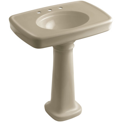 Kohler Bancroft Ceramic 31 Pedestal Bathroom Sink With Overflow