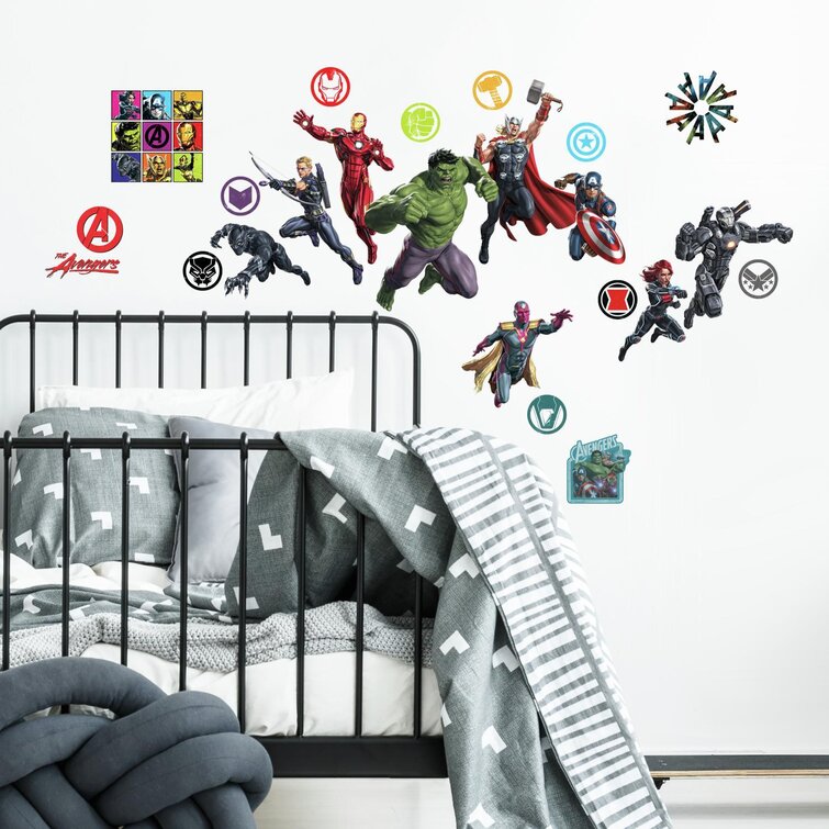 The Avengers Pattern PVC Removable Room DIY Wall Sticker Home Decor L&6
