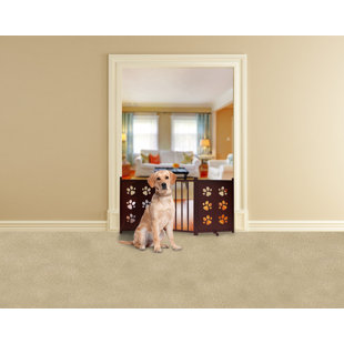 Pet Dog Gates You Ll Love Wayfair Halligan Pet Gate With Swivel Feet
