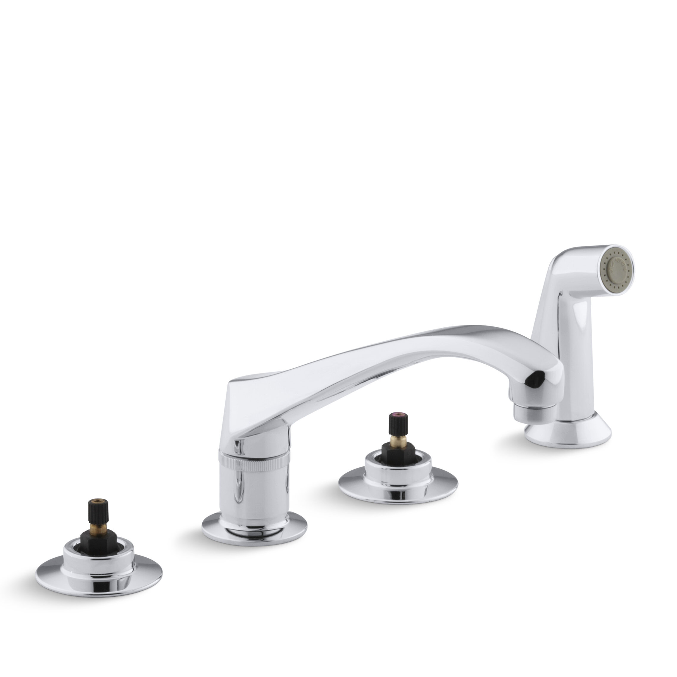 K 7765 K Cp Kohler Triton 4 Hole Widespread Kitchen Sink Faucet