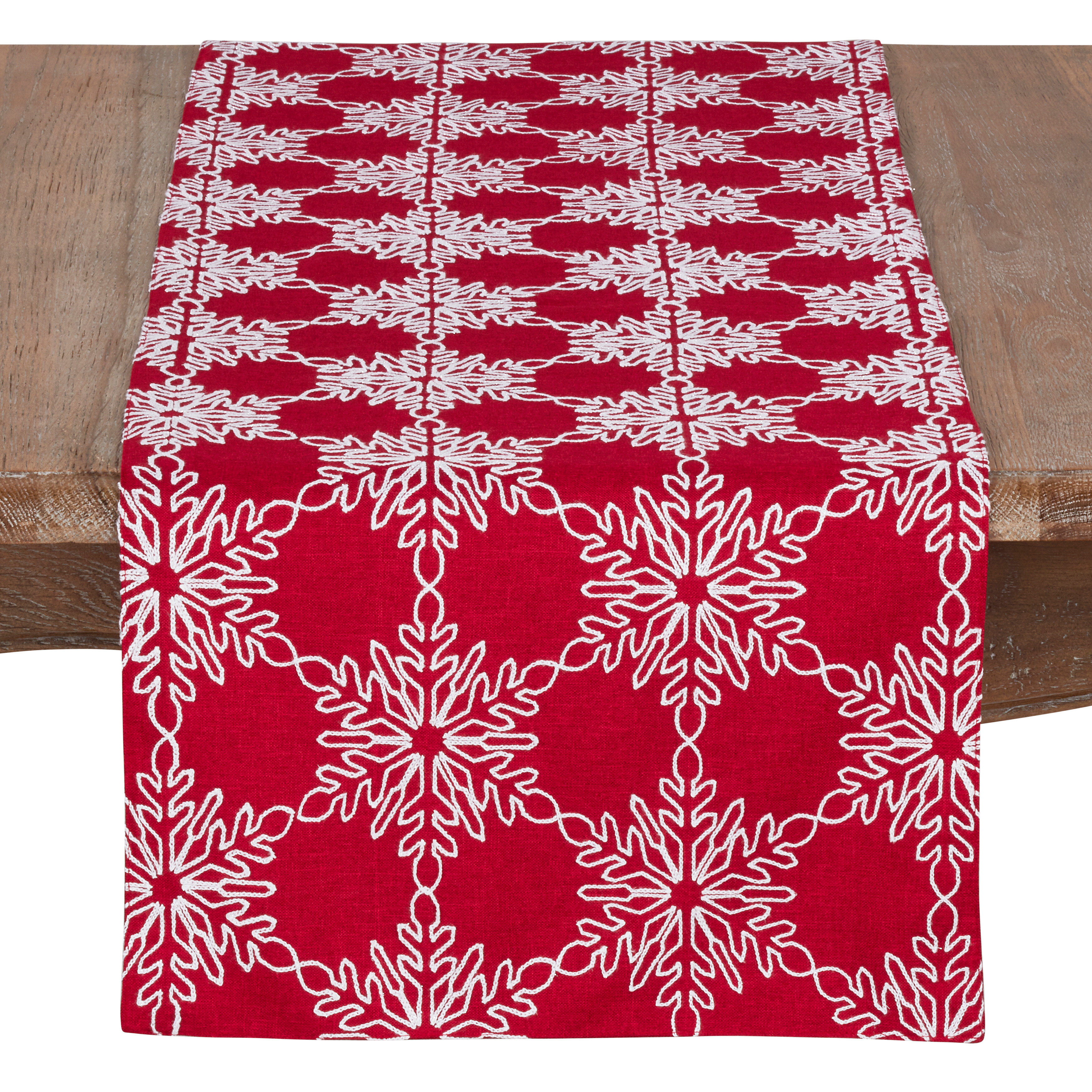 The Holiday Aisle Baum Snowflake Christmas Table Runner Wayfair