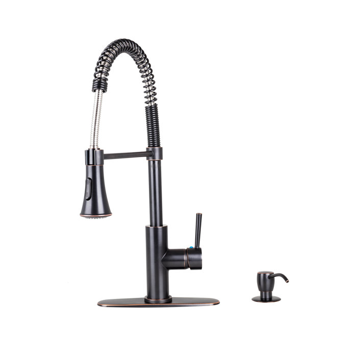 Home Garden Faucets Spring Single Handle Pull Down Sprayer Oil