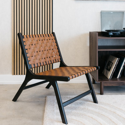 Garris 24.5" Wide Leather Match Side Chair
