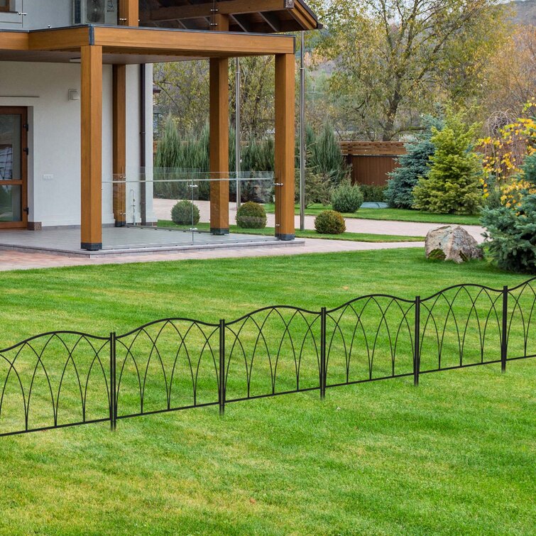 Decorative Garden Border Edging Wire Fence Panel Bed Flower Lawn Metal Landscape 