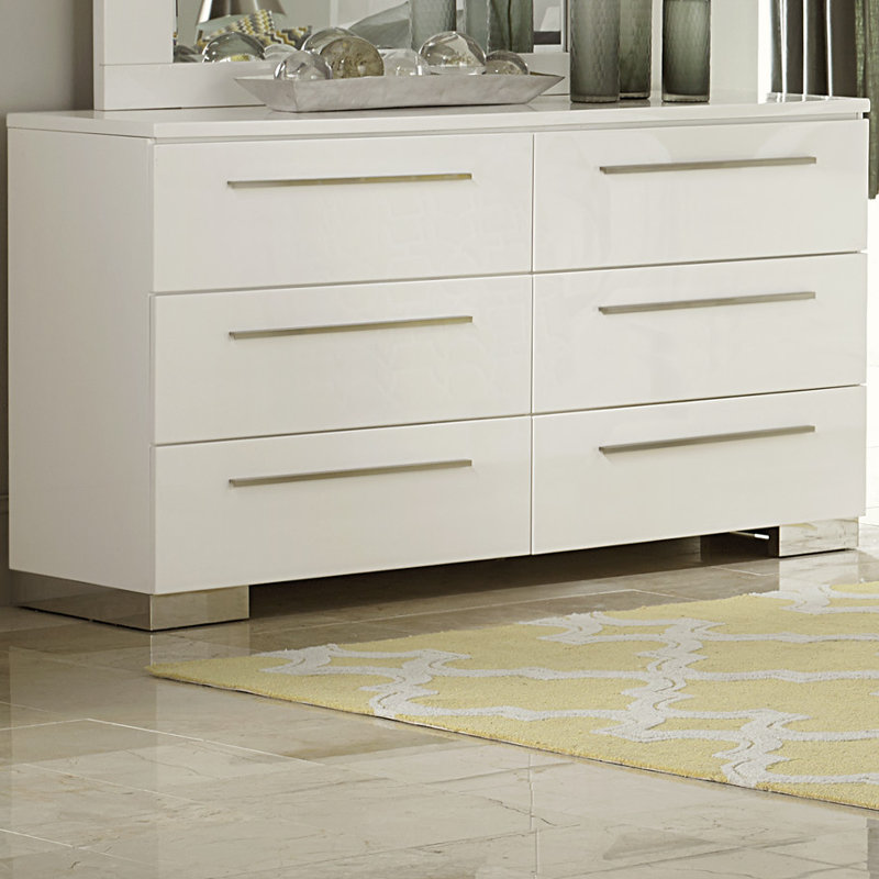 Orren Ellis Mariestad 6 Drawer Double Dresser Reviews Wayfair