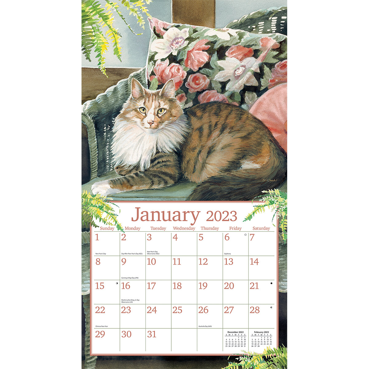 Cats in the Country Wall Calendar 