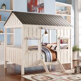 kids wooden house bed
