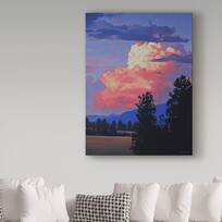 ArtWall Dean Uhlinger 4 Piece Bad Water Sunset Gallery-Wrapped Canvas Set 24 by 32 