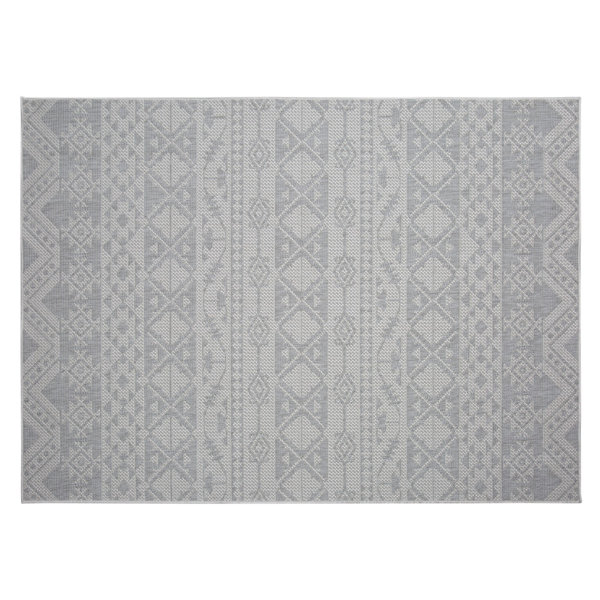 Union Rustic Eveloe All Weather Boho Chic Light Gray Indoor Outdoor Area Rug Wayfair