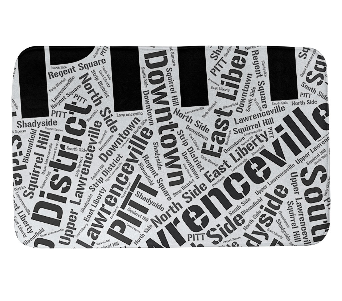 East Urban Home Pittsburgh Pennsylvania Districts Rectangle Memory Foam Non Slip Bath Rug Wayfair