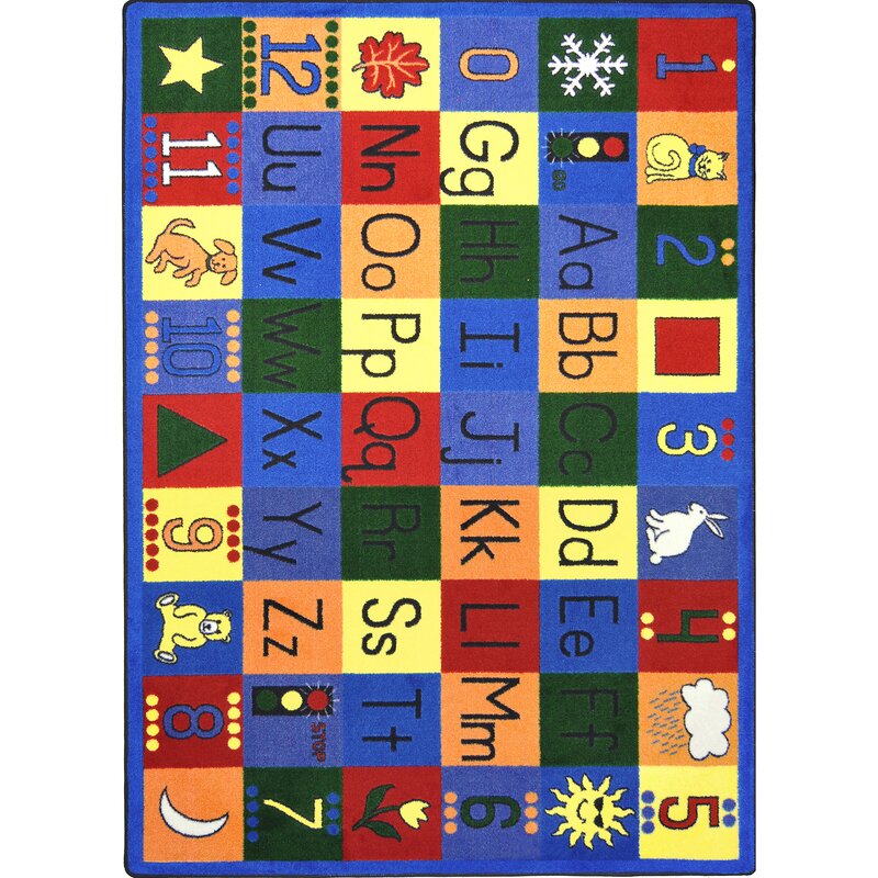 Joy Carpets Educational Around the Block Area Rug & Reviews | Wayfair