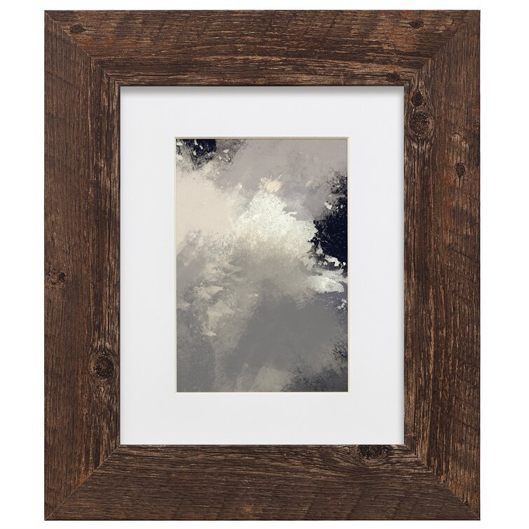 Calico-White Wooden Photo Picture Frame with White Mount Choose size 