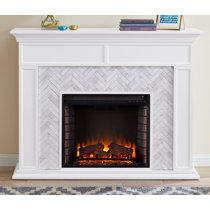 White Marble Fireplace Wayfair