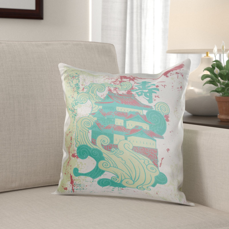 Winston Porter Sachar Muted Colors Asian Oriental Japanese Waves
