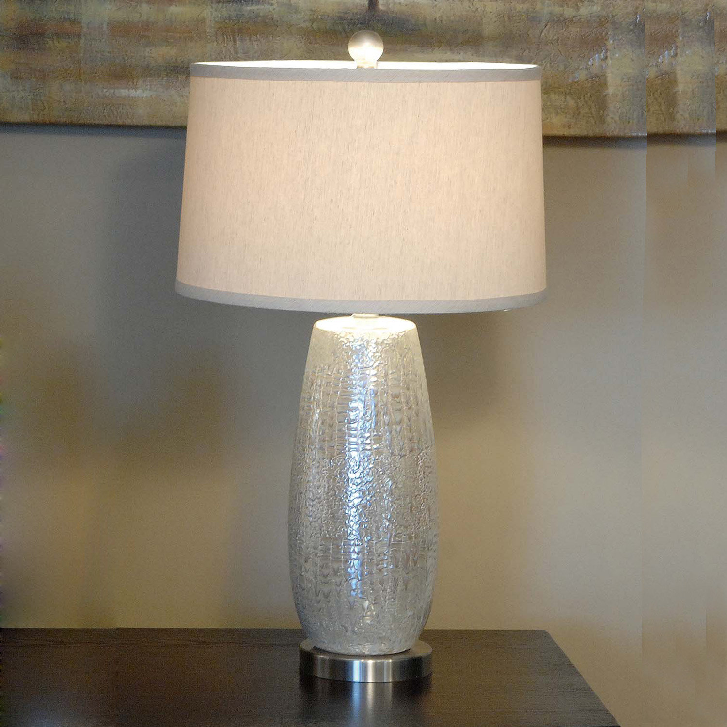 wayfair silver table lamps