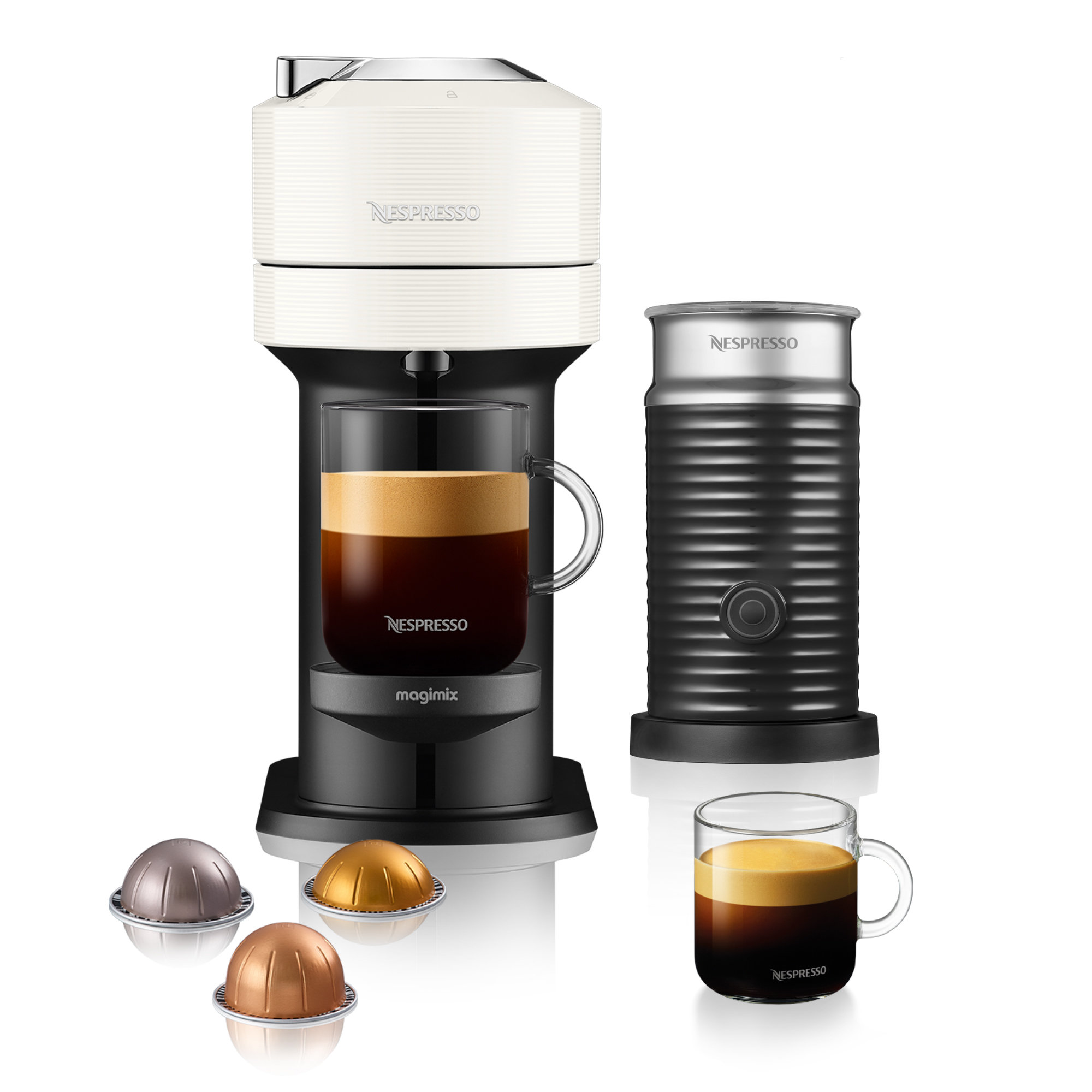 Nespresso Vertuo Next Deluxe Coffee Machine with Milk Frother by