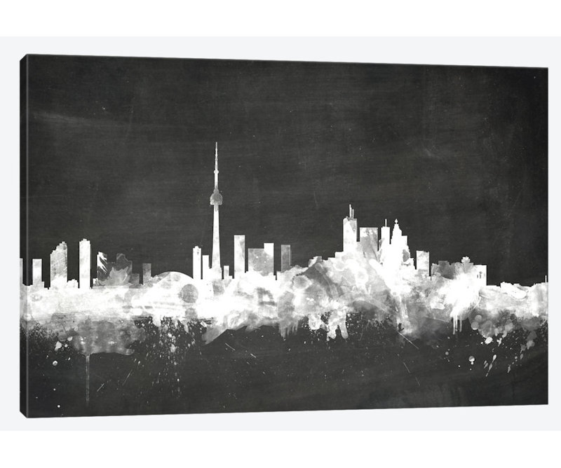 East Urban Home Blackboard Skyline Series Toronto Canada