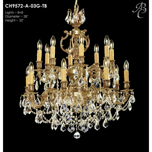 Astoria Grand Soderberg 16 Light Candle Style Classic Traditional Chandelier Wayfair
