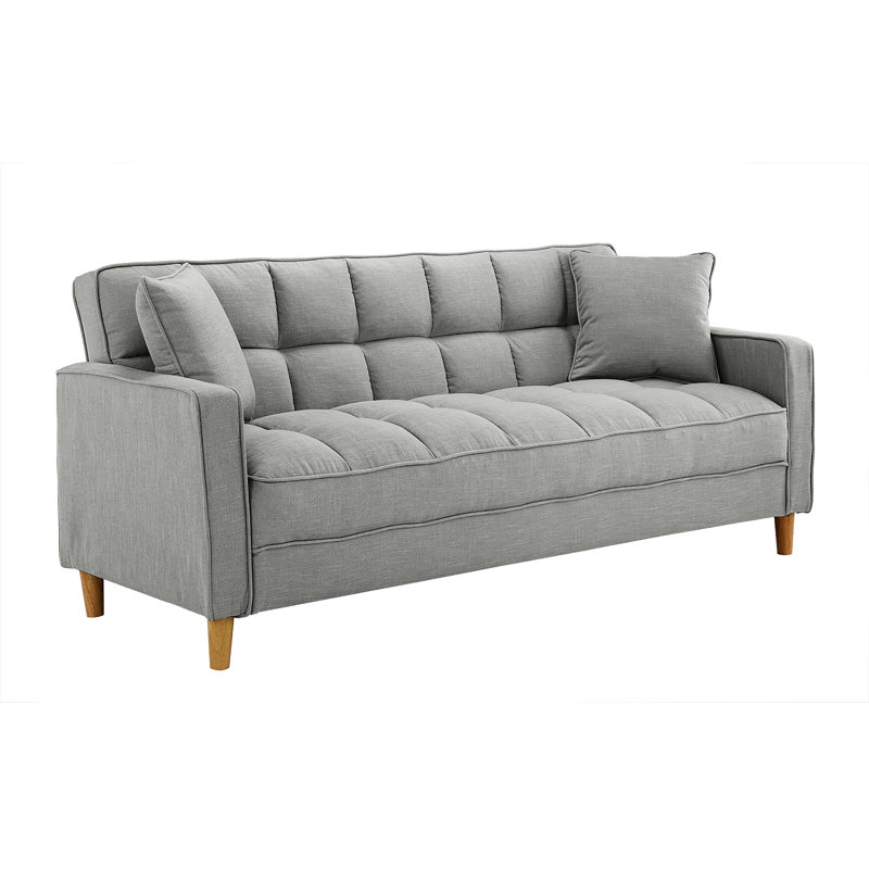 Hashtag Home Corn Modern Fabric 75 Square Arm Tufted Small Space