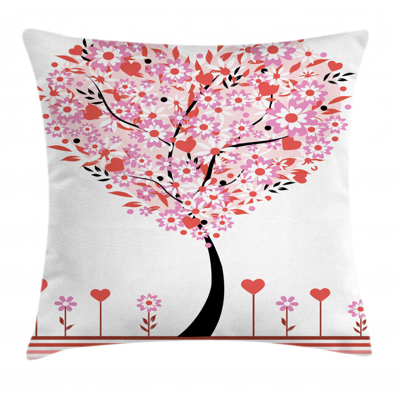 heart shaped throw pillow