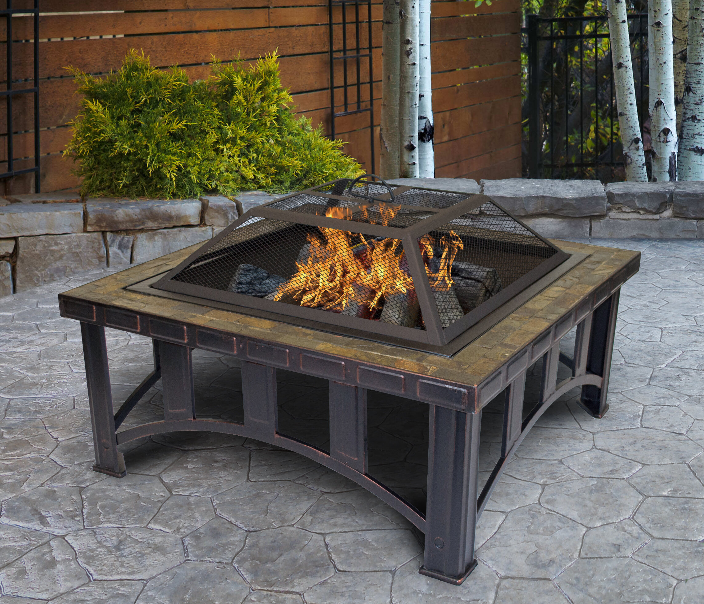 Outdoor Leisure Products Steel Wood Burning Fire Pit Wayfair