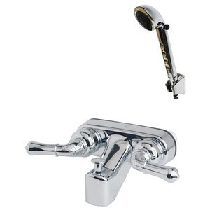 RV/Motorhome Replacement Non-Metallic Tub Shower Faucet Valve Diverter Double Handle
