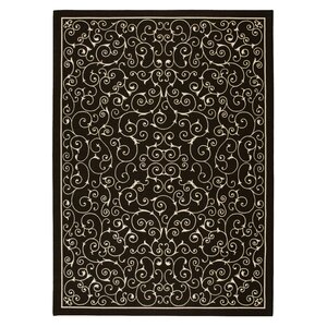 Risinger Black Indoor/Outdoor Area Rug