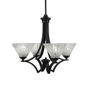 Go to store & view more images Couto 4-Light Shaded Chandelier by Red Barrel Studio