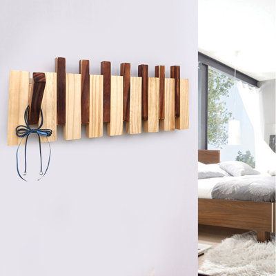 Manufactured Wood Hook Wall mounted Coat Rack