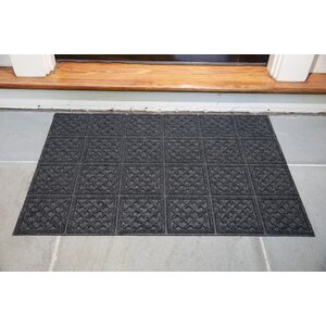 Gladiola Lattice Rectangle Rubber Back Doormat