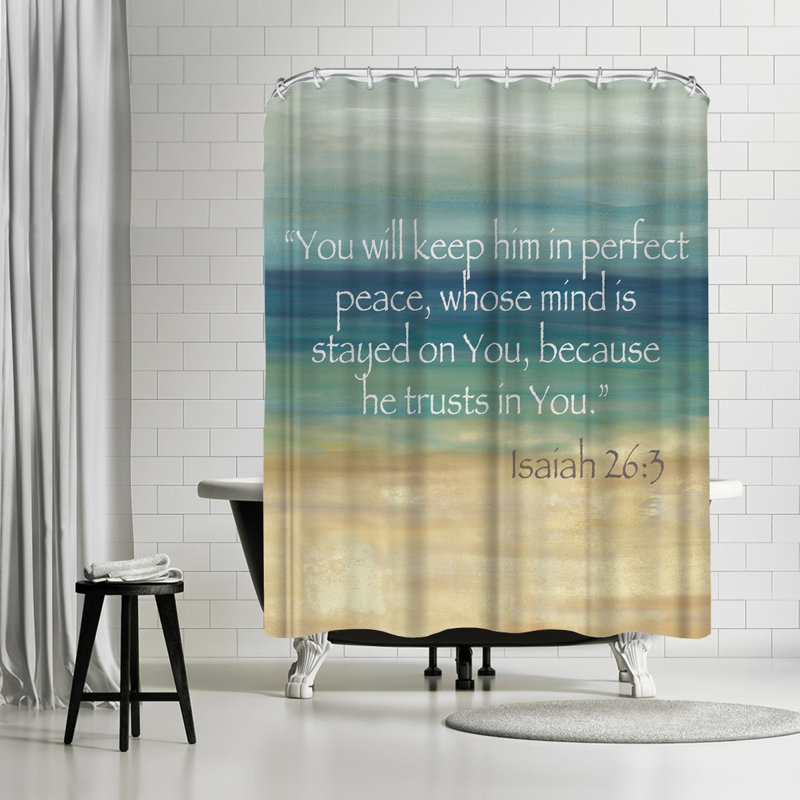East Urban Home Cynthia Coulter Horizons Scripture I Single Shower