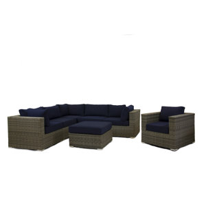 Greendale 7 Piece Deep Seating Group with Sunbrella Cushion