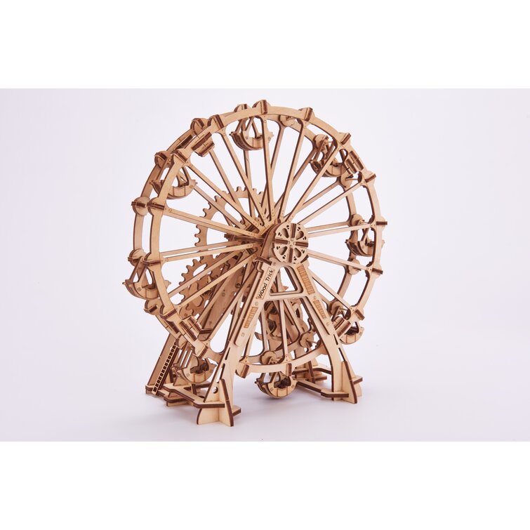 Wood Trick Ferris Wheel Toy Mechanical Model Observation Wheel 