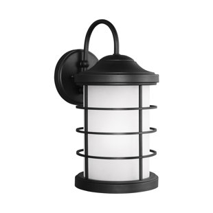Go to store & view more images Newcastle 1-Light Outdoor Barn Light by Breakwater Bay